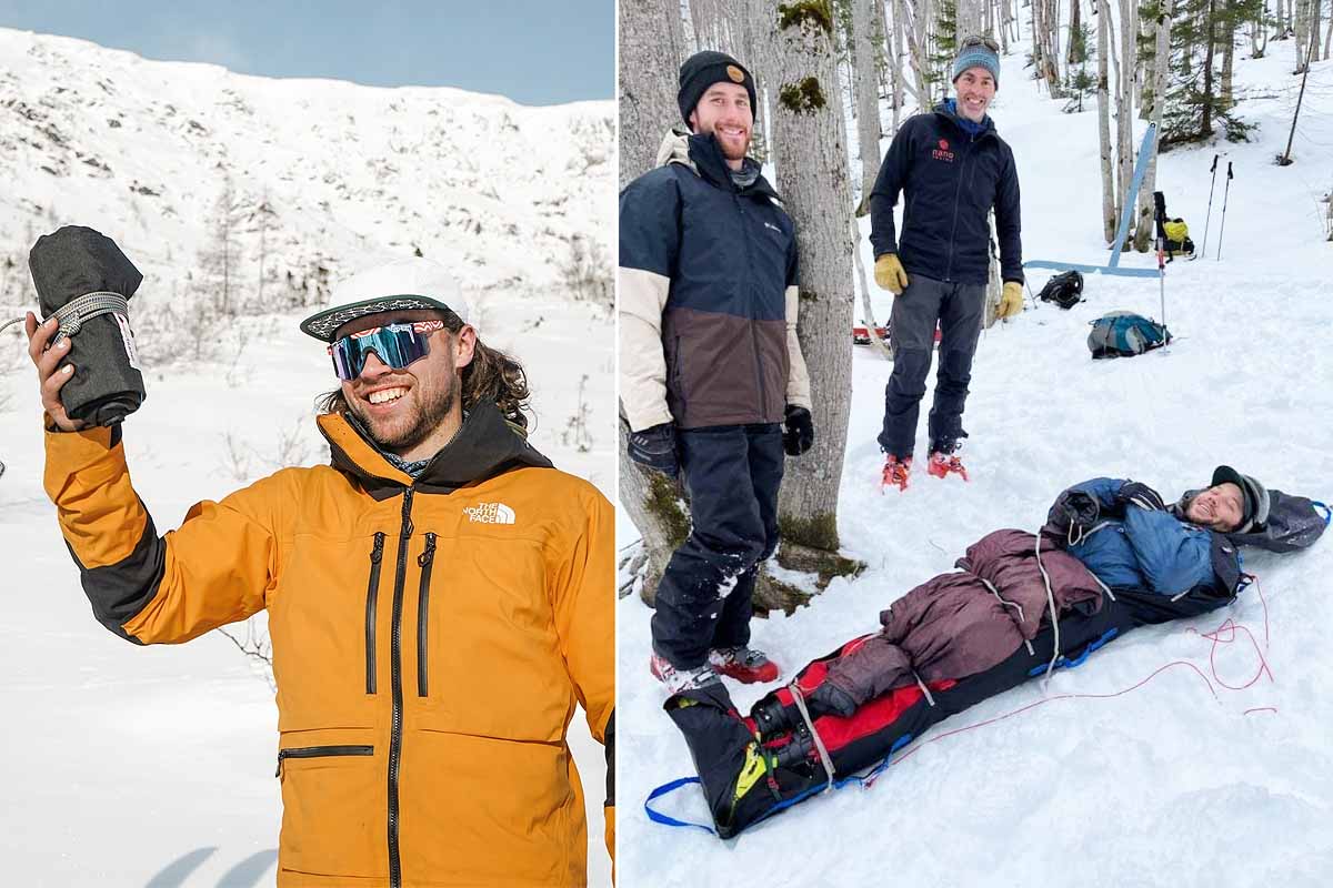 Cette invention peut être utilisée comme traineau ou comme civière pour transporter une personne blessée.