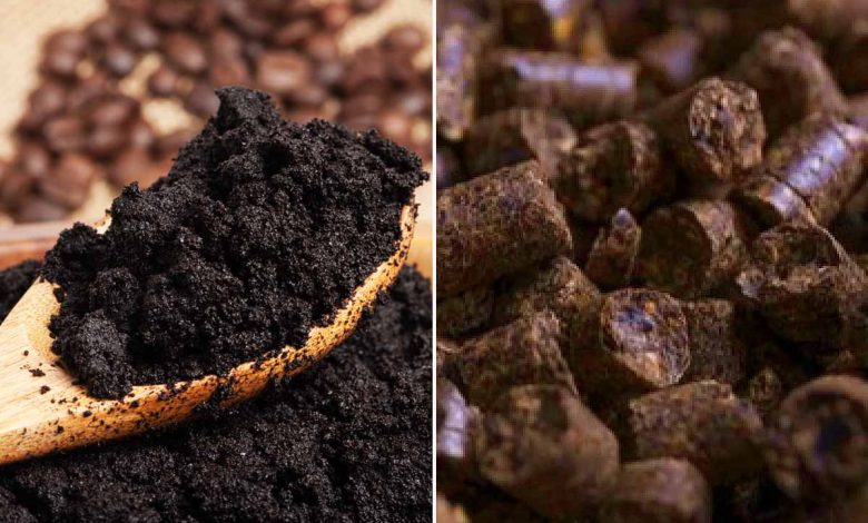 Comment fabriquer des buches ou des pellets en marc de café ?