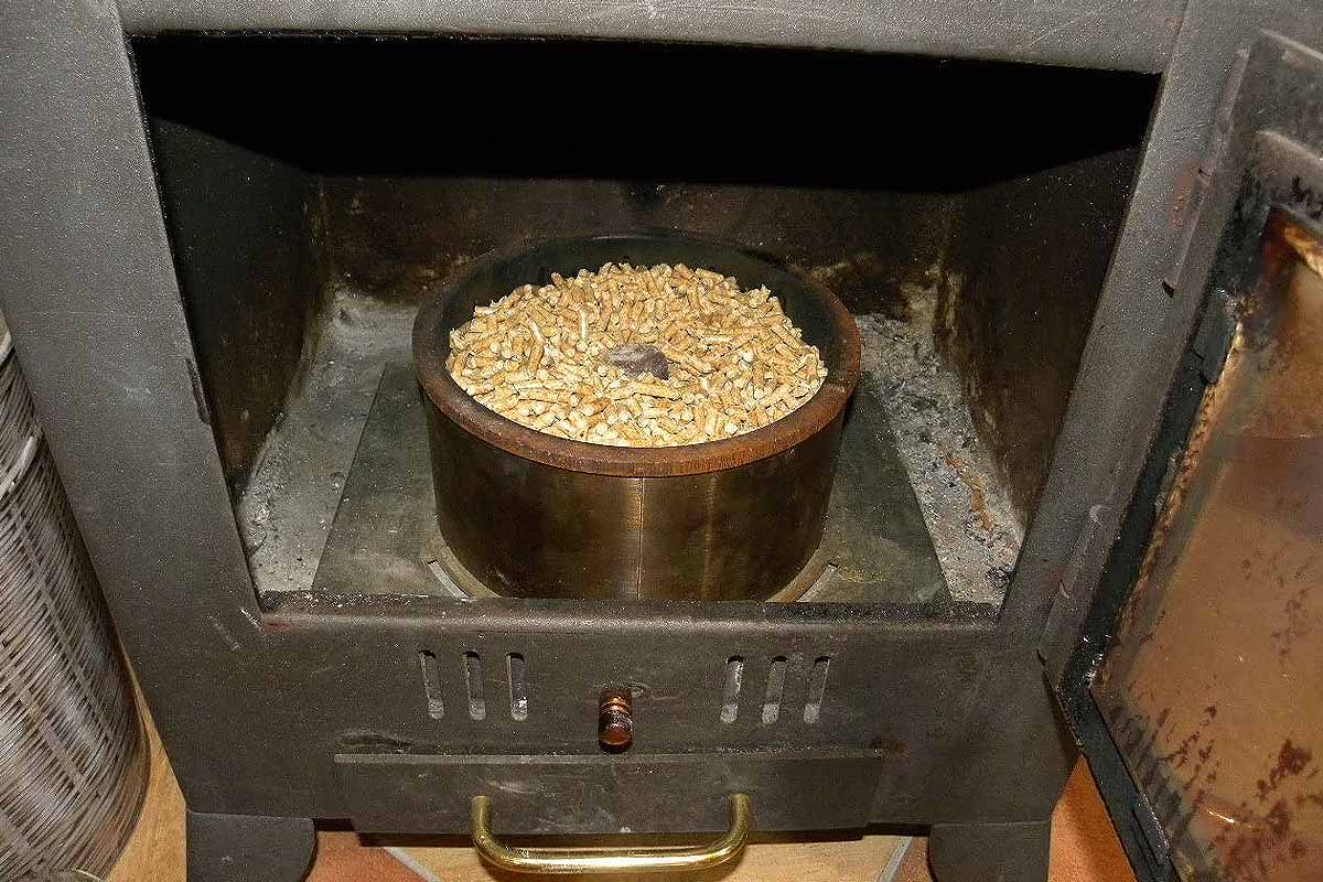 Boladeta - Tiroir panier brûleur à pellets pour cheminées et