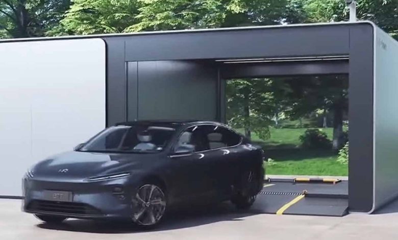 NIO a officiellement dévoilé sa station d'échange de batteries de troisième génération lors de l'événement NIO Day 2022 qui s'est tenu à Hefei, dans la province d'Anhui