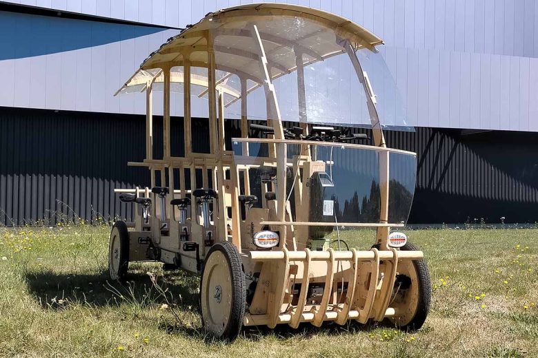 Un véhicule écologique destiné aux écoles primaires.