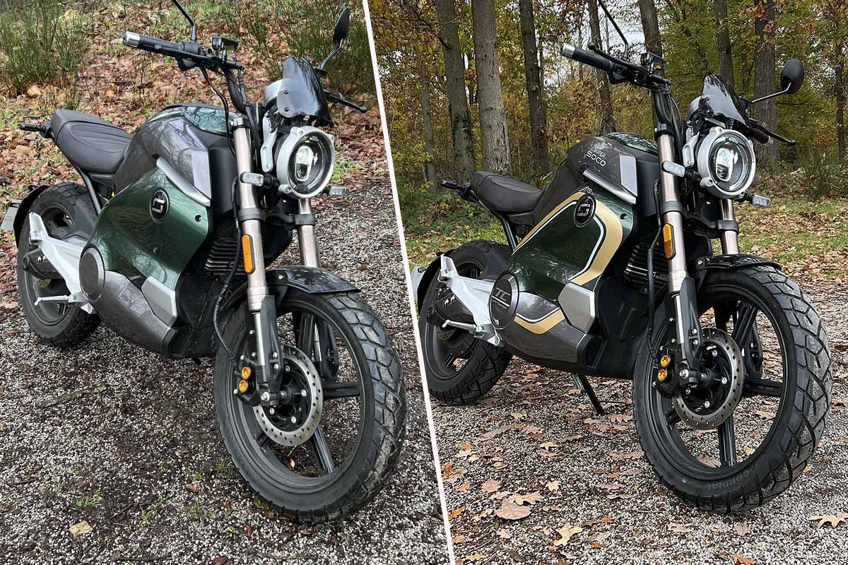 Super Soco TC Wanderer, moto électrique équivalent 50 cm³.