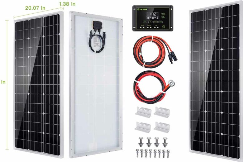 TP-solar 100W 12V Kit de panneau solaire monocristallin