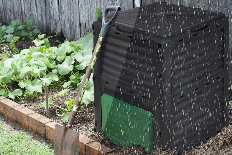 L'invention d'un composteur de jardin résistant aux intempéries.
