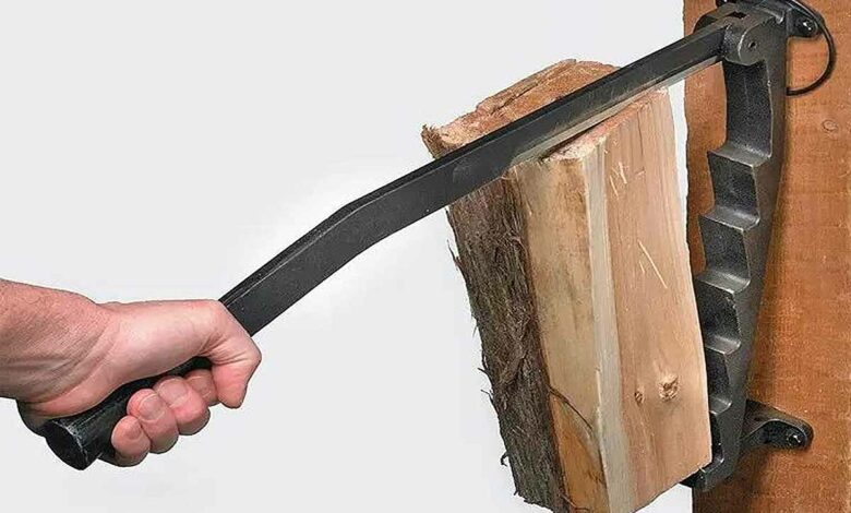 Fendeur de bois, support mural
