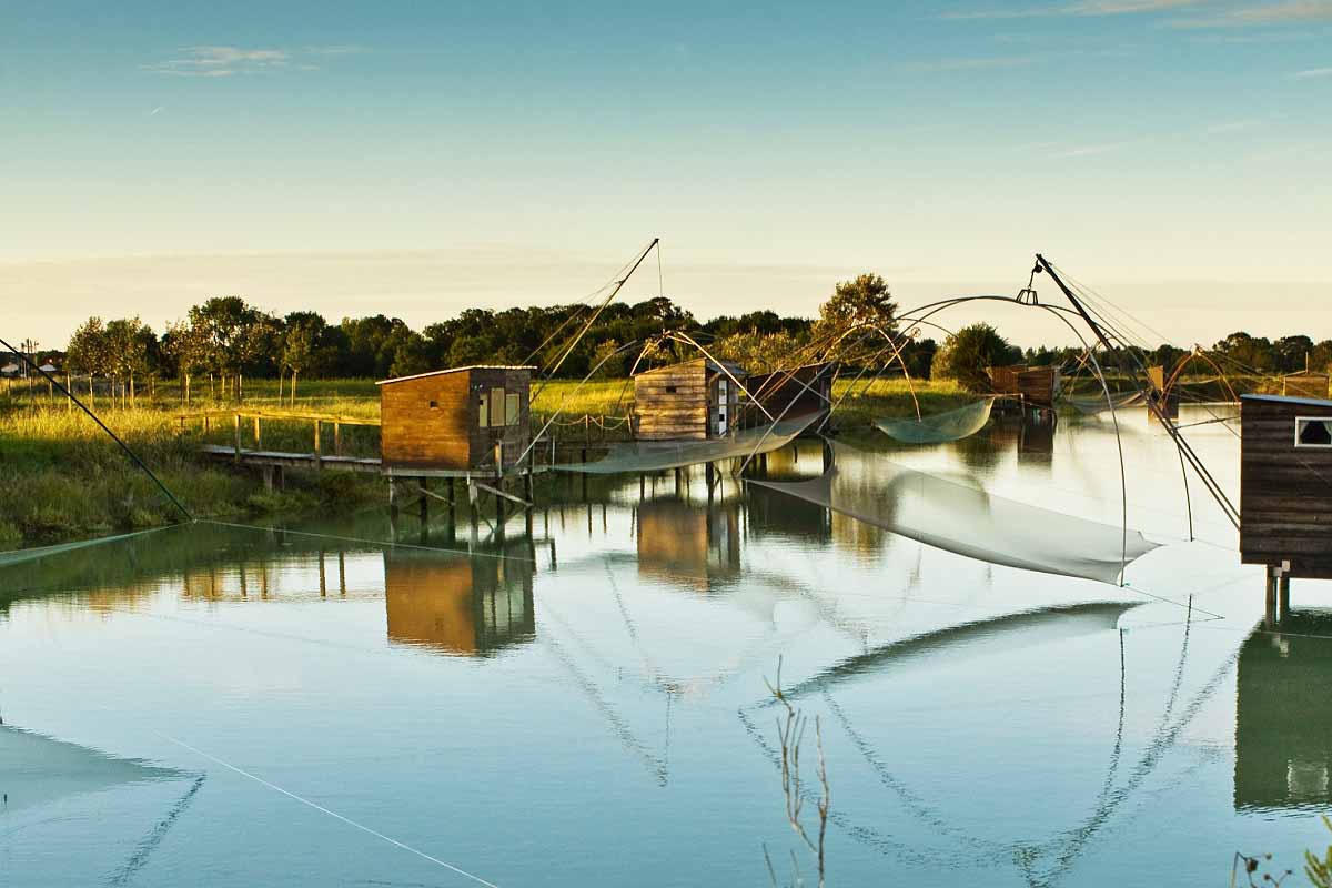 Marais breton en Vendée dans l'ouest de la France