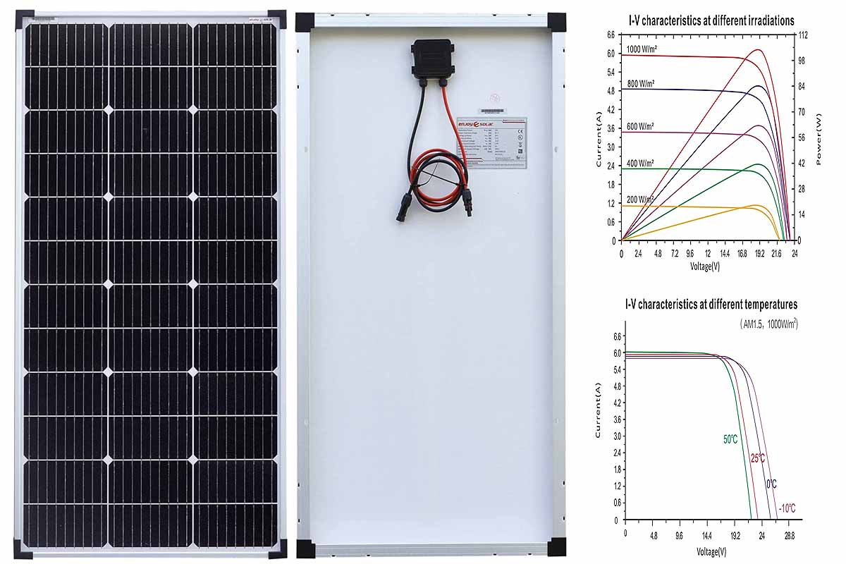 Panneau solaire haut rendement 5 Watts 12 Volts