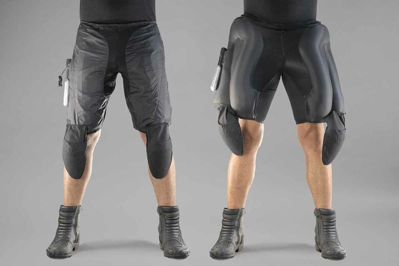 L'invention d'un pantalon airbag de moto.