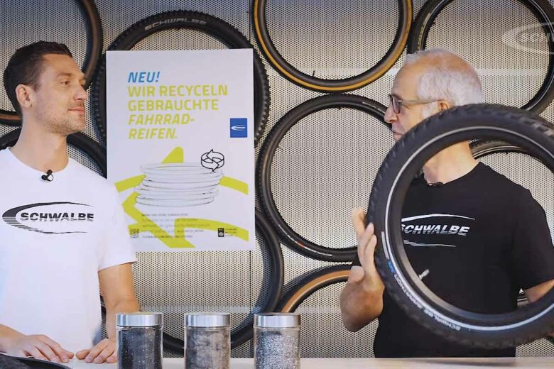 L'entreprise Schwalbe et ses partenaires ont réussi à mettre au point un processus de recyclage des pneus innovant.