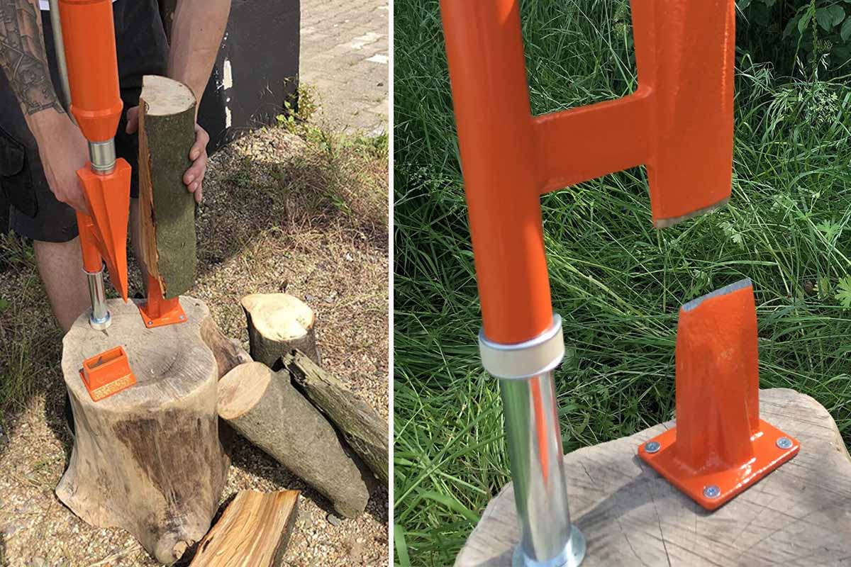 Smart Splitter : l'invention d'un fendeur de bûche manuel qui utilise la  gravité pour fendre le bois - NeozOne