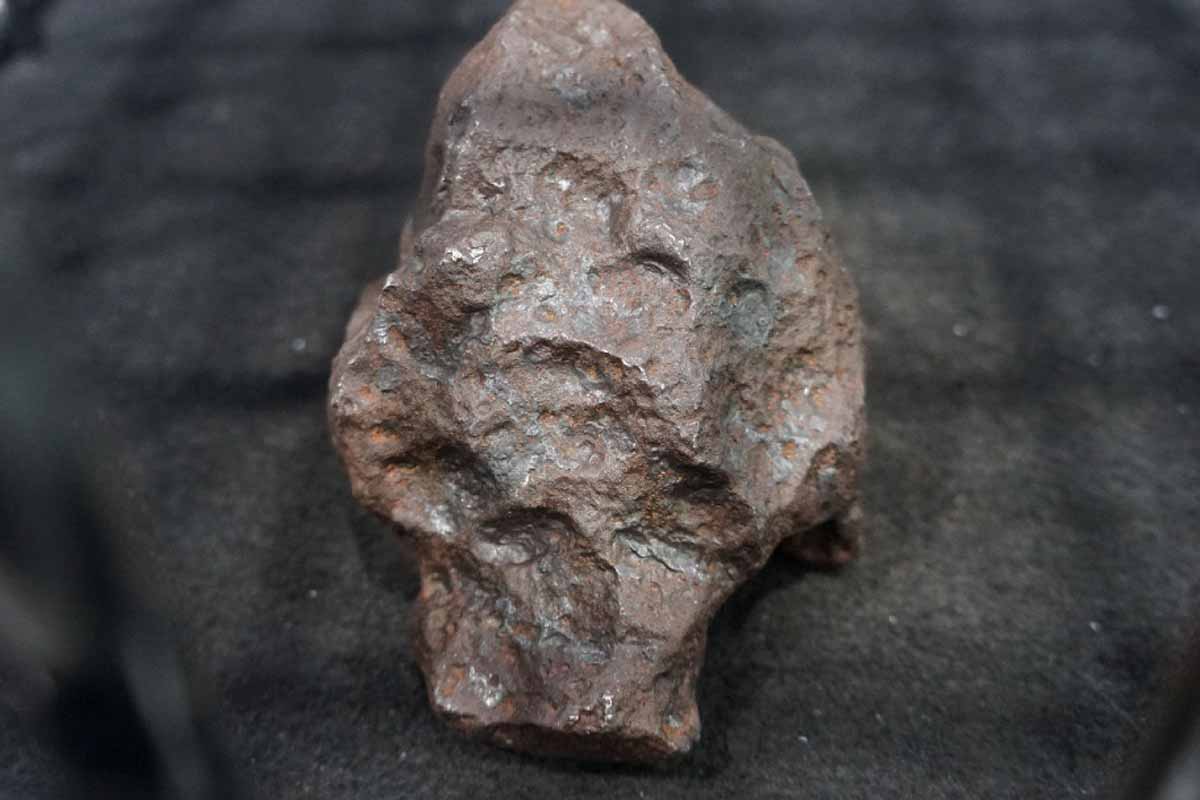 Échantillon de la météorite de fer de Campo del Cielo.