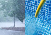 Comment remplir une piscine avec de l'eau de pluie.