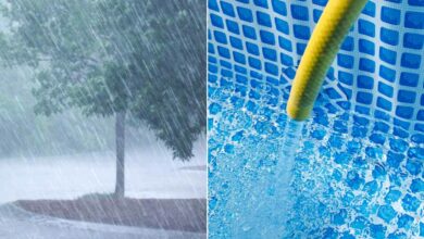 Comment remplir une piscine avec de l'eau de pluie.