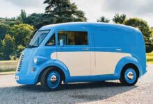 Un fourgon électrique « rétro ».