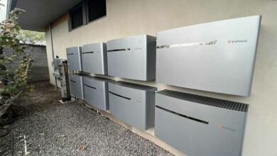 Les batteries de stockage Enphase.