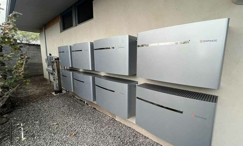 Les batteries de stockage Enphase.