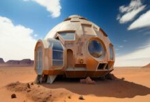 Une maison sur Mars fabriquée avec de l'amidon de pomme de terre et de la poussière martienne.