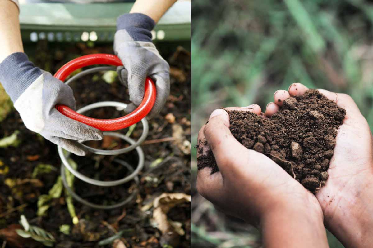 Brass'compost canne de mélange pour compost 