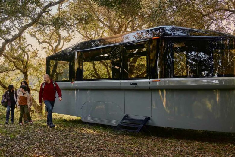 Une étonnante caravane de camping futuriste.