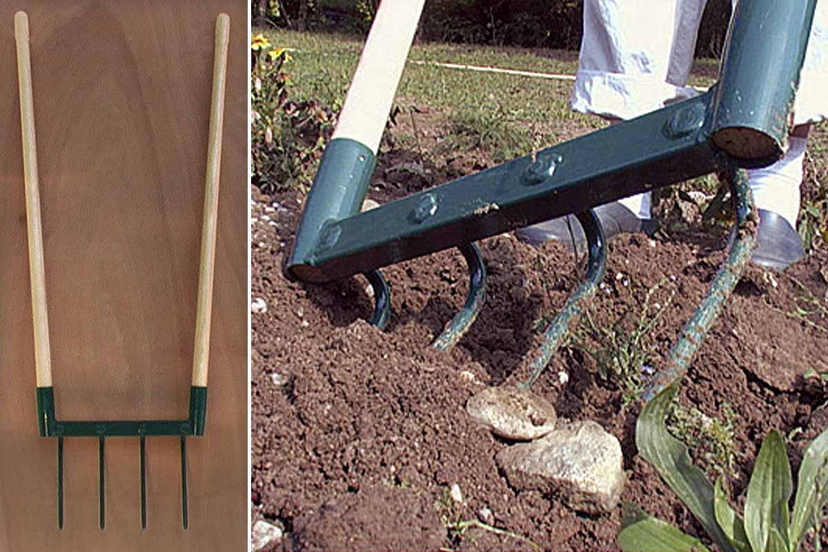 La grelinette, un outil de jardin inventé il y a plus de 50 ans.