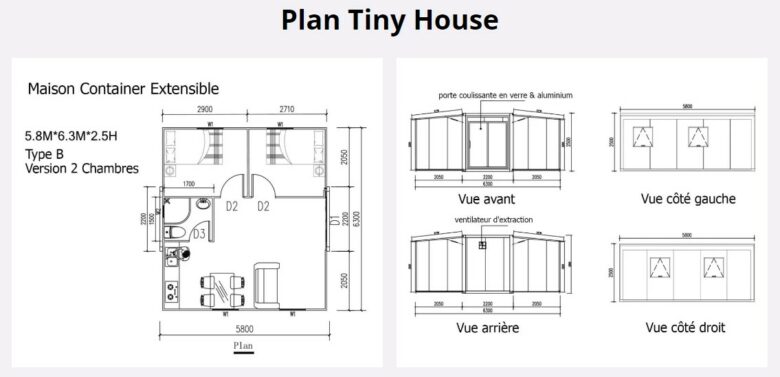 Les maisons container pliables ne produisent pas de déchets lors de leur installation et ne nécessitent pas de terrassement lourd pour leur installation.