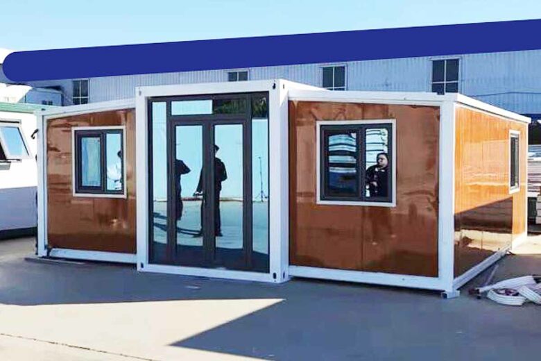 Une maison pliable innovante qui s'installe en quelques heures. 