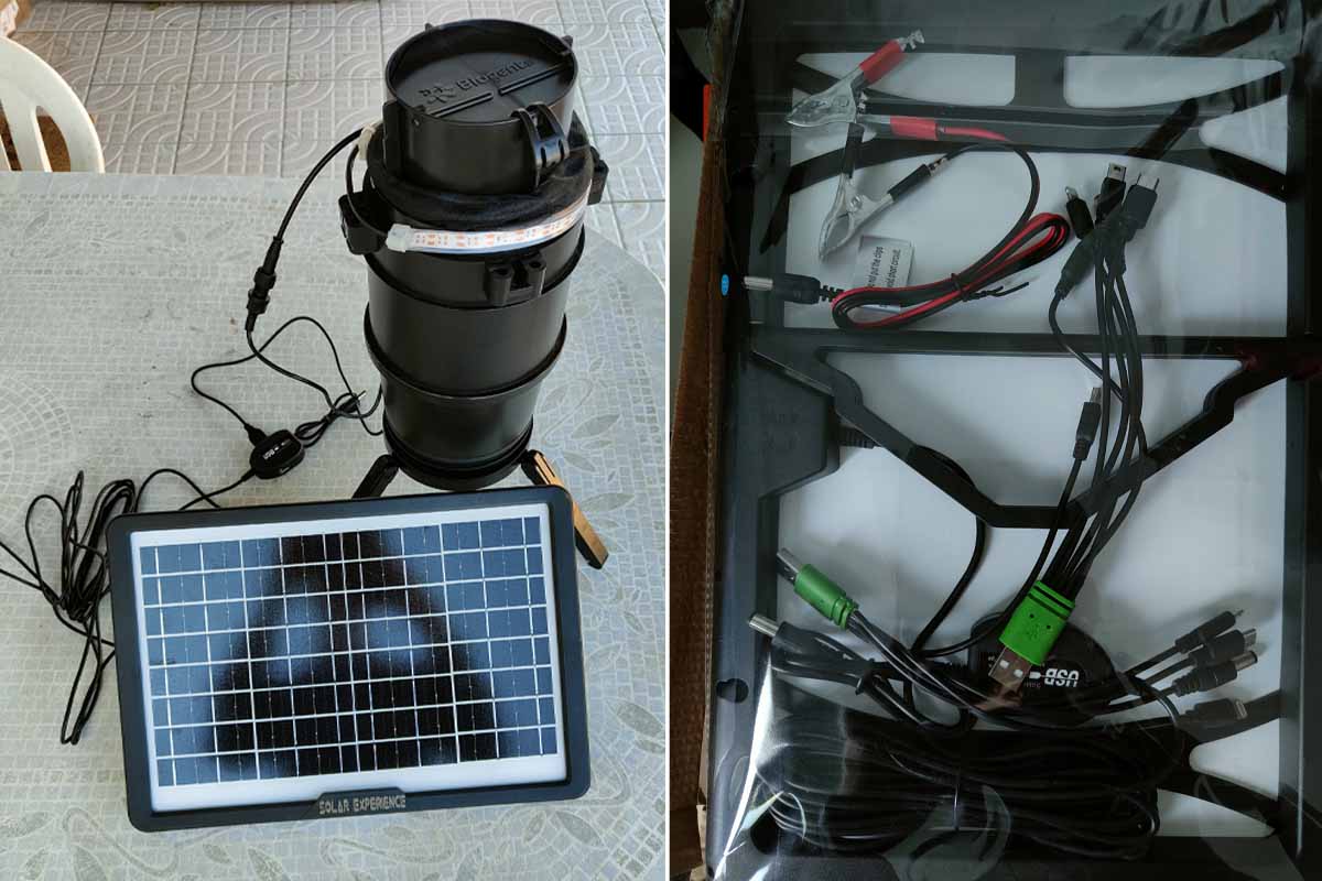 L'invention d'un kit solaire pour les réfugiés, les sans-abris, ou encore les randonneurs.