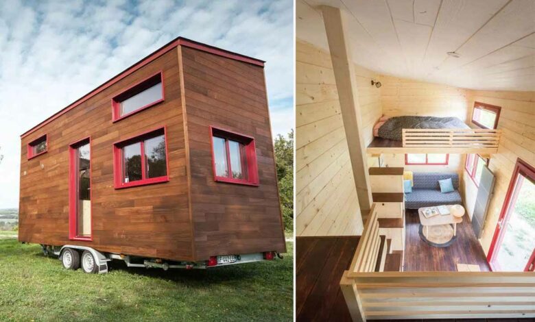 L’Amarante : la tiny house double mezzanine