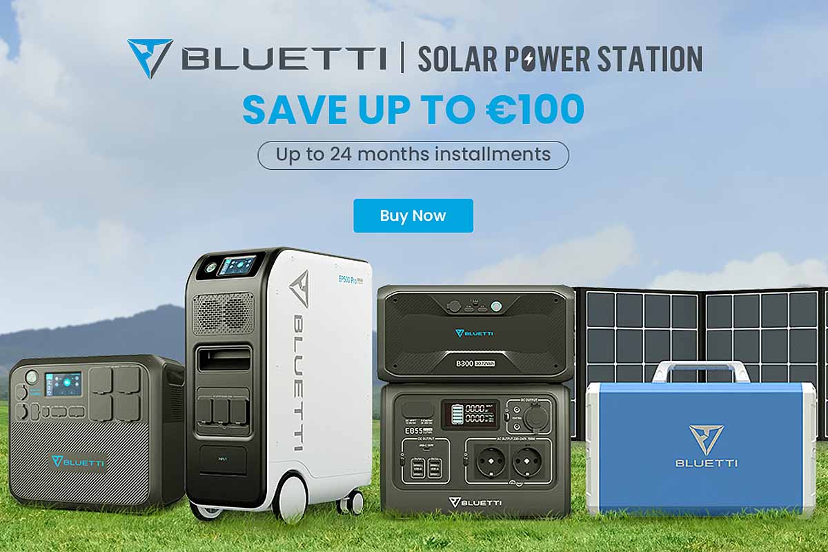 Des réductions sur les générateurs électriques solaires Bluetti.