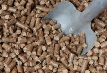 Le stockage de pellet jusqu'à l'hiver prochain.