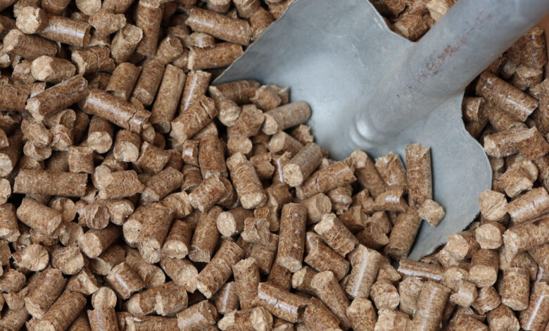 Le stockage de pellet jusqu'à l'hiver prochain.