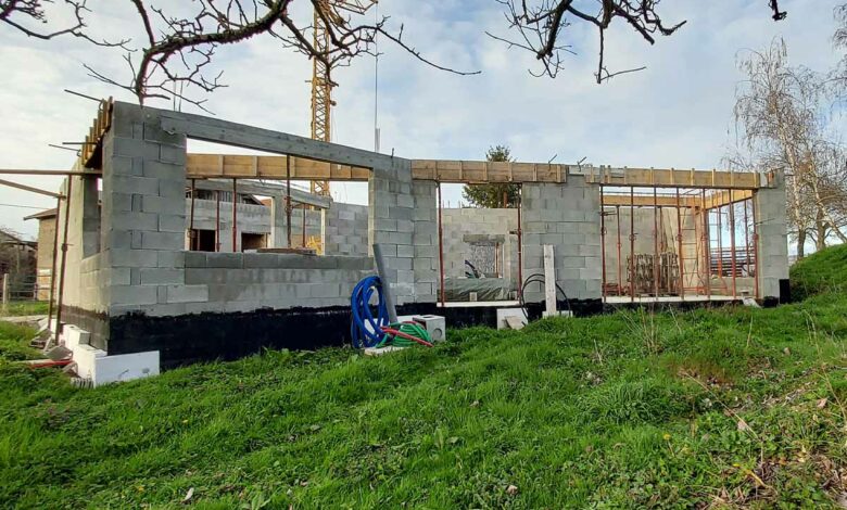 La construction d'une maison passive dans la région lyonnaise.