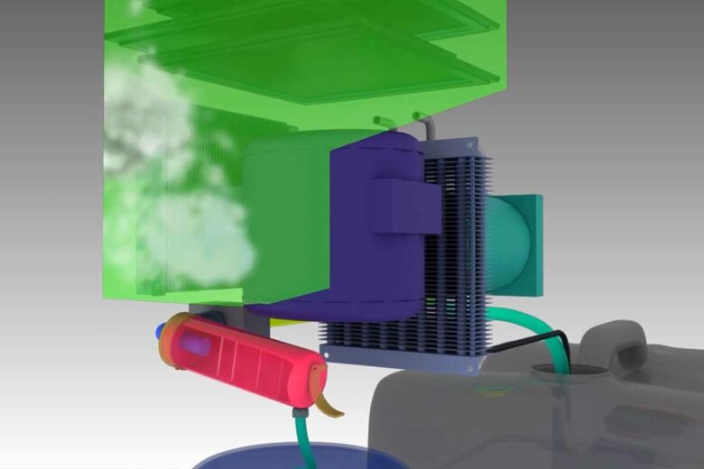 L'invention fonctionne également dans les régions arides et désertiques grâce aux adsorbants poreux en nanomatériau.