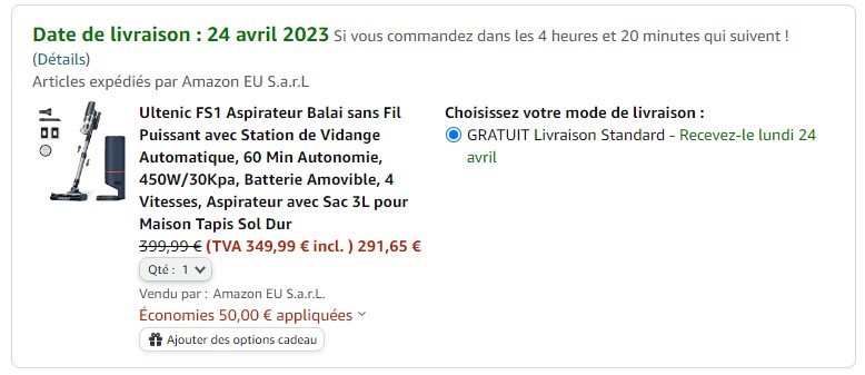 Ultenic dévoile un nouvel aspirateur balai sans fil innovant à vidange  automatique, le FS1 - NeozOne