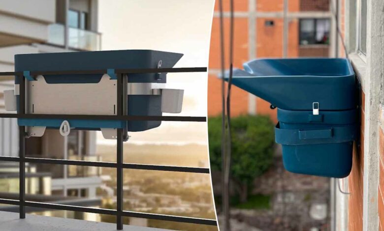 Un récupérateur d'eau de pluie pour les villes.