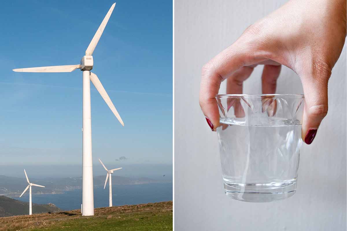 L'invention d'une éolienne capable de produire de l'eau potable.