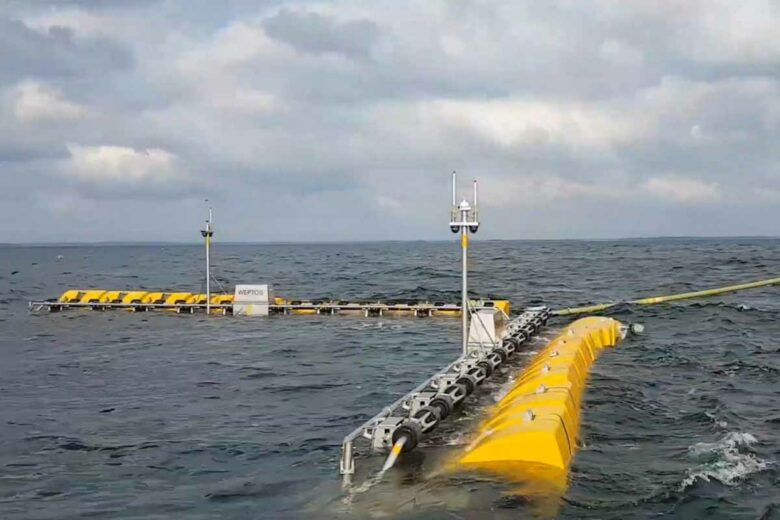 Weptos est un convertisseur d'énergie des vagues flottant en forme de V