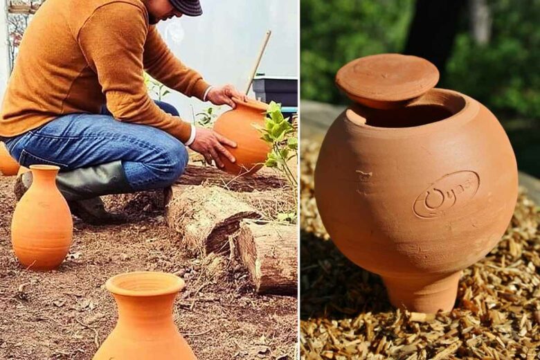 Une invention ancestrale pour irriguer son jardin sans gaspiller d'eau avec des oyas en céramique microporeuse.