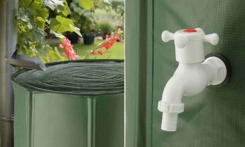 Tectake Récupérateur d'eau de pluie - 380 L