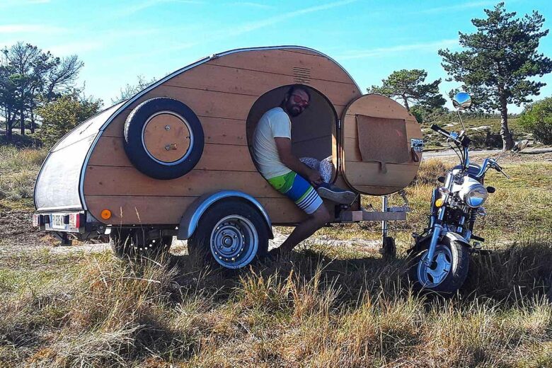 Une caravane Teardrop unique et respectueuse de l'environnement.