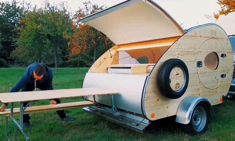 La Bouriquette, un mini chalet roulant.