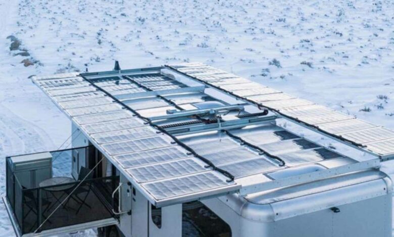 Un mobil-home conçu pour être hors réseaux.