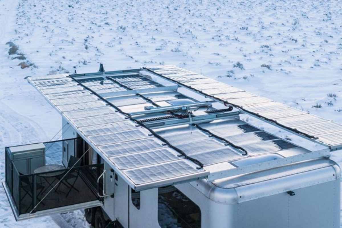 Un mobil-home conçu pour être hors réseaux.