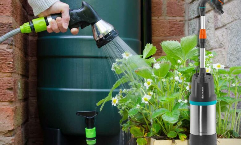 Pompe d'évacuation eau de pluie automatique GARDENA 4700 l/h, 1766-20