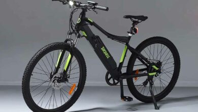 VTT à assistance électrique SURVTTSEMIRIGN SURPASS 27,5'' Noir 8 vitesses Semi-rigide Batterie 10 Ah