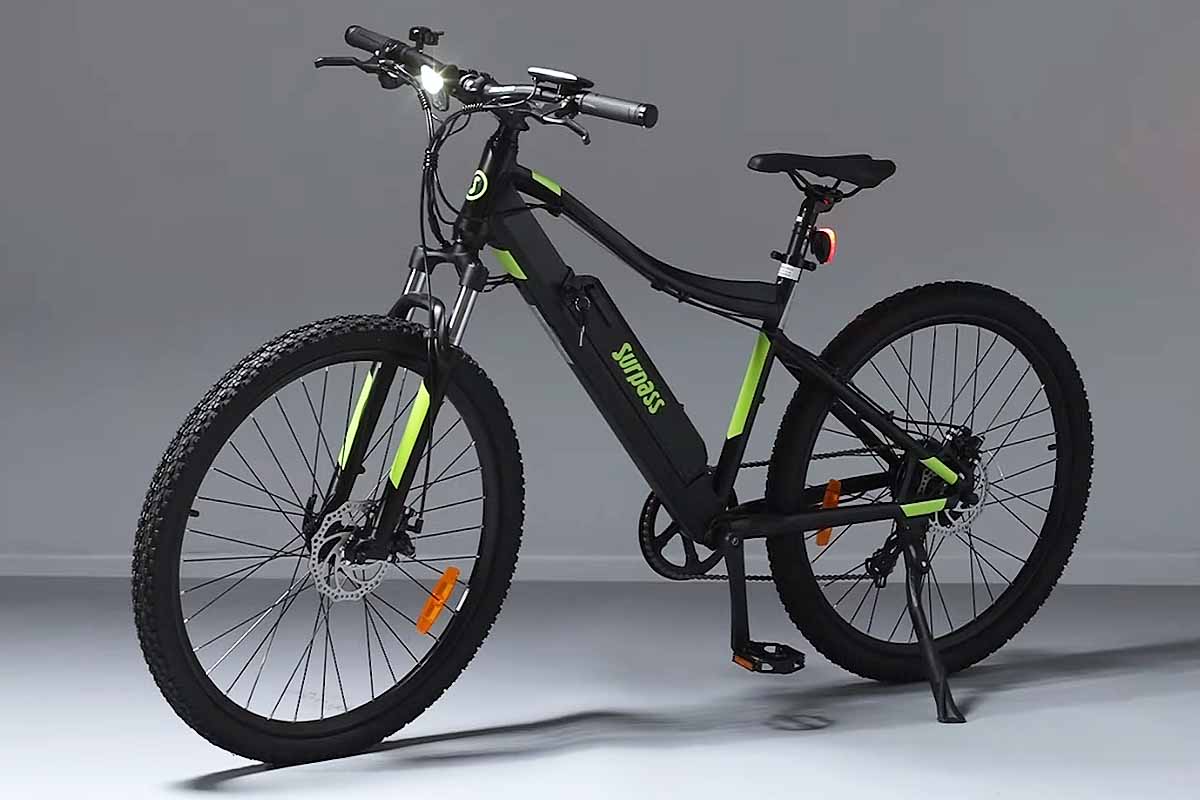 VTT à assistance électrique SURVTTSEMIRIGN SURPASS 27,5'' Noir 8 vitesses Semi-rigide Batterie 10 Ah