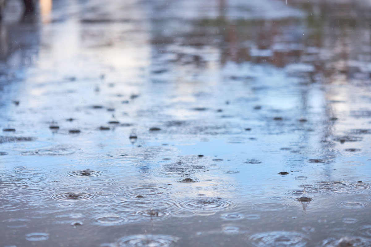 L'eau de pluie n'est pas potable.