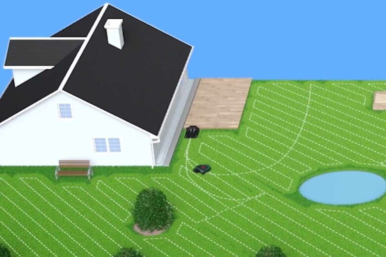 La cartographie du terrain du robot tondeuse. 