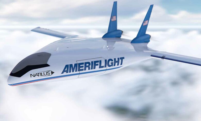 Un avion-cargo capable de transporter quatre tonnes de marchandise.