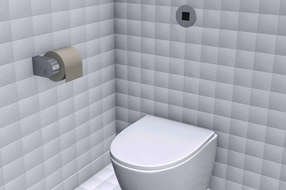Fonctionnement des WC équipés avec wecemat, l'accessoire pour automatiser la chasse d'eau.